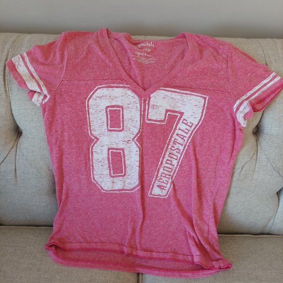 Aeropostale College Jersey Style T-shirt - Picture 1 of 3